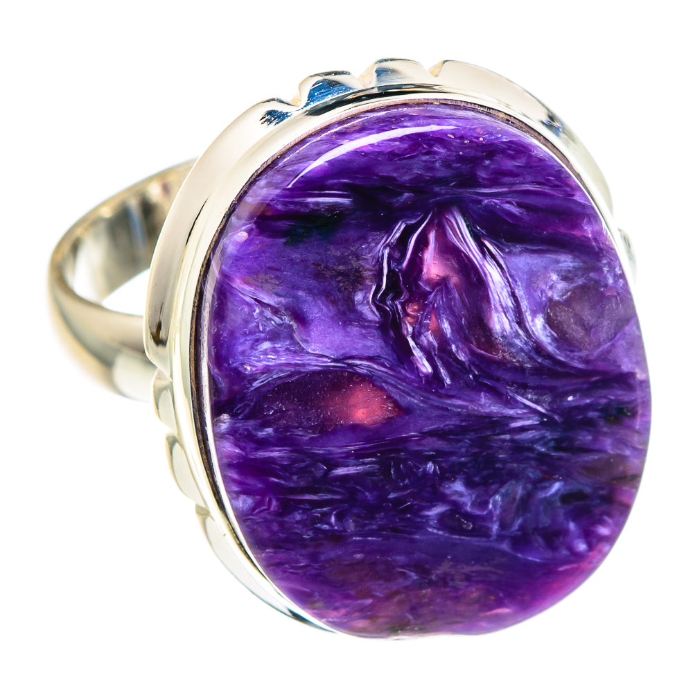Charoite Rings handcrafted by Anasilvercos - RING89126