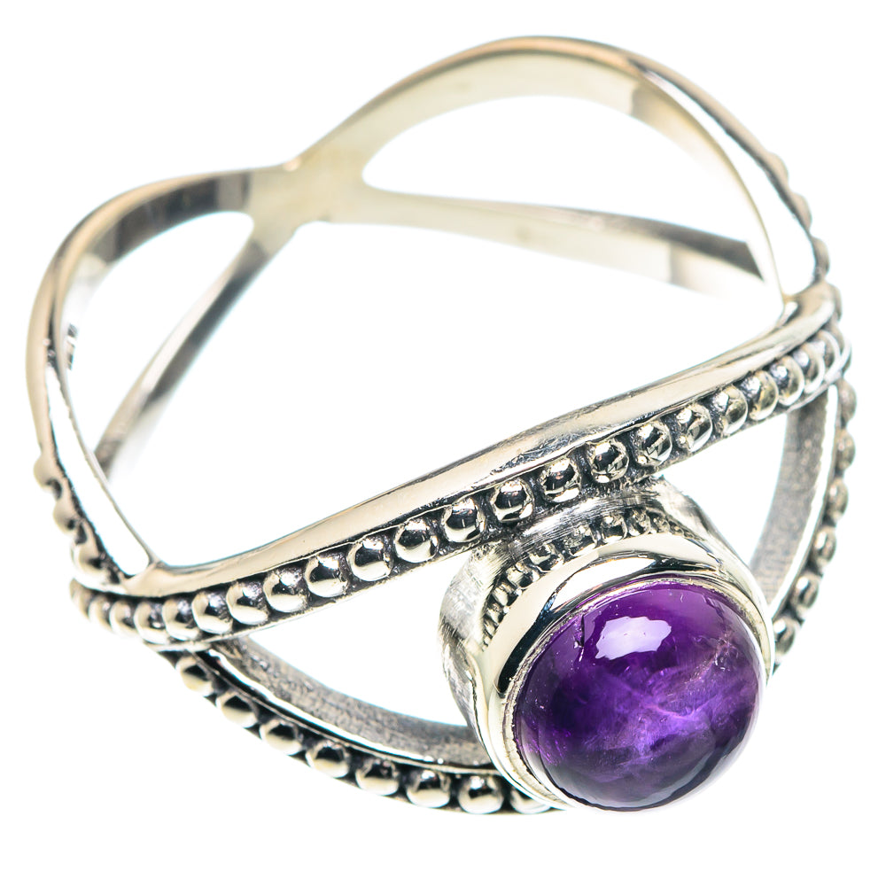 Amethyst Rings handcrafted by Anasilvercos - RING89127