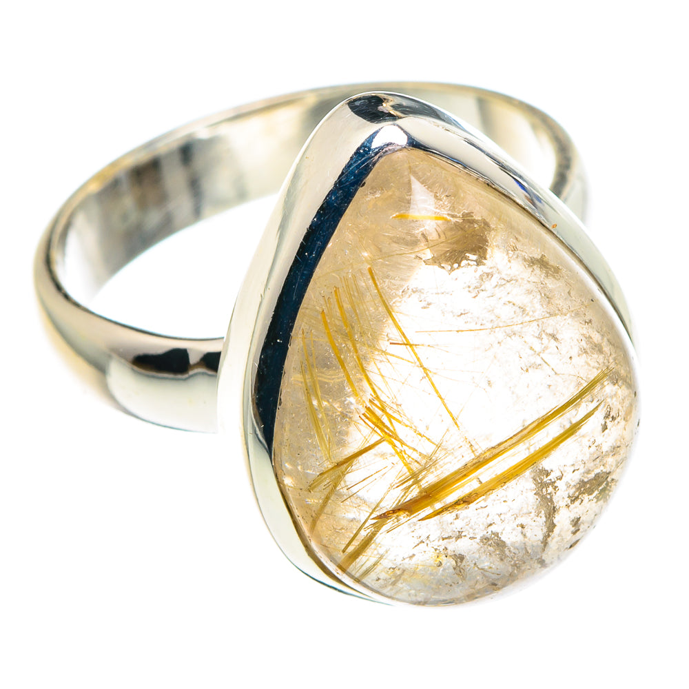 Rutilated Quartz Rings handcrafted by Anasilvercos - RING89128
