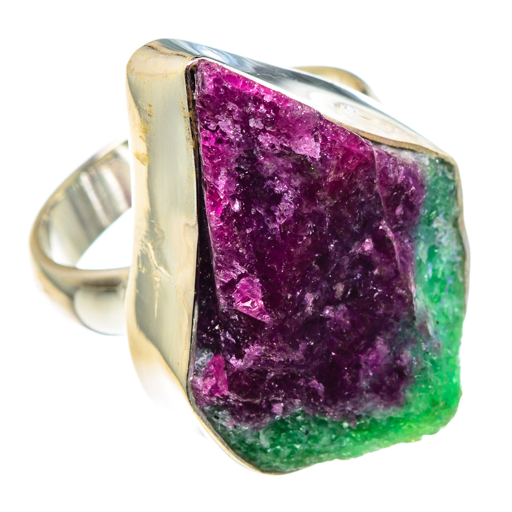 Ruby Zoisite Rings handcrafted by Anasilvercos - RING89133