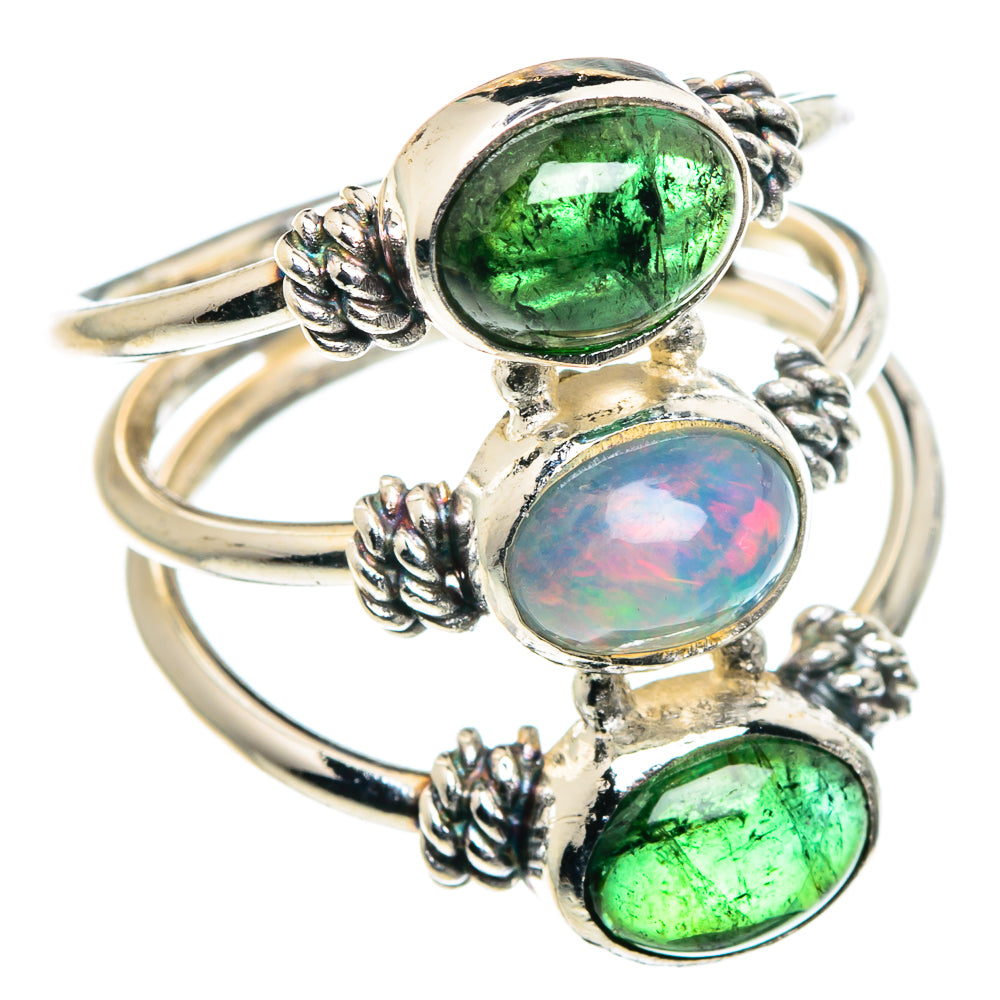 Ethiopian Opal Rings handcrafted by Anasilvercos - RING89134
