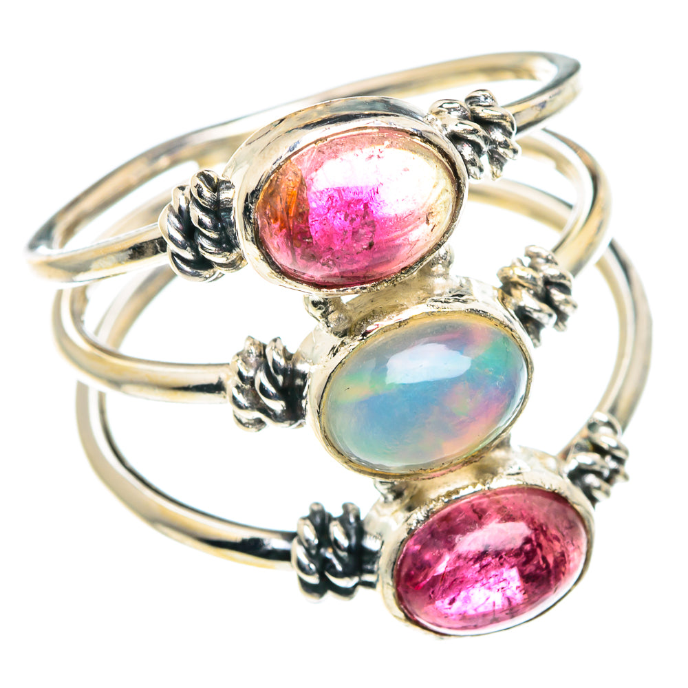 Ethiopian Opal Rings handcrafted by Anasilvercos - RING89136