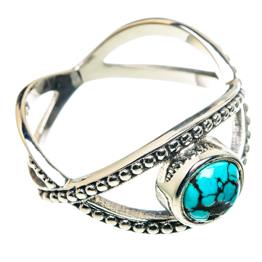 Tibetan Turquoise Rings handcrafted by Anasilvercos - RING89139