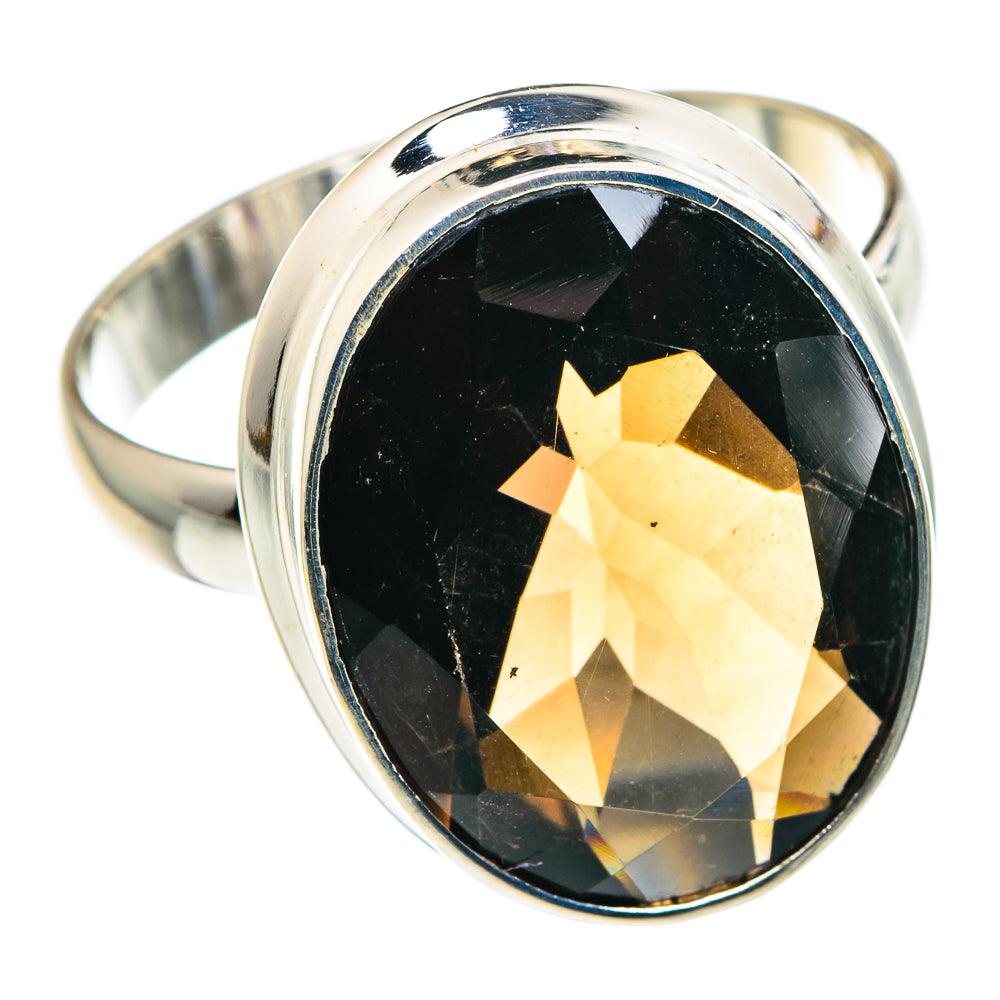 Smoky Quartz Rings handcrafted by Anasilvercos - RING89150