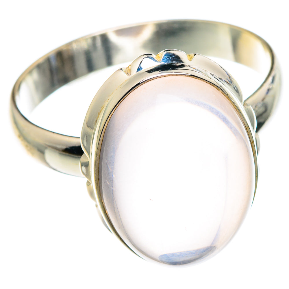 Rose Quartz Rings handcrafted by Anasilvercos - RING89155