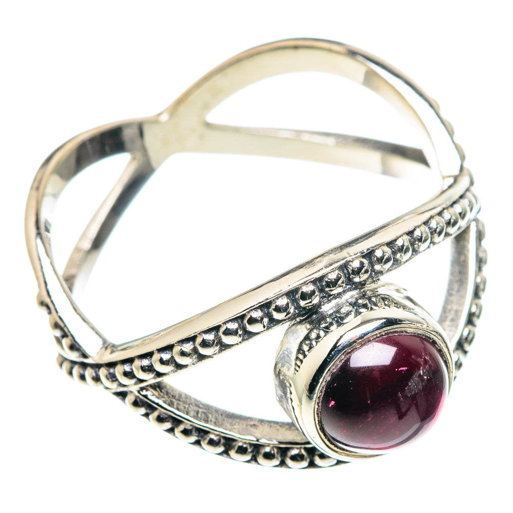 Garnet Rings handcrafted by Anasilvercos - RING89159