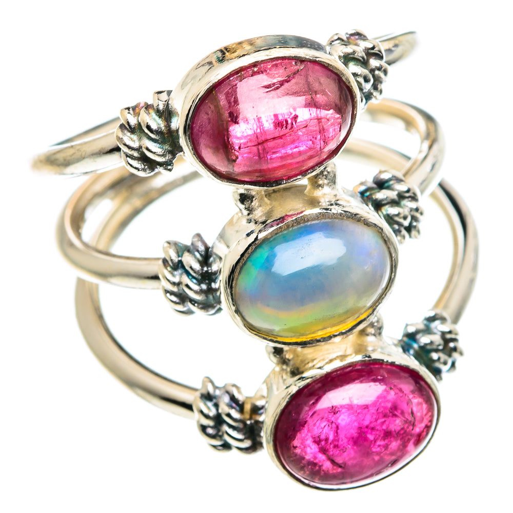 Ethiopian Opal Rings handcrafted by Anasilvercos - RING89166