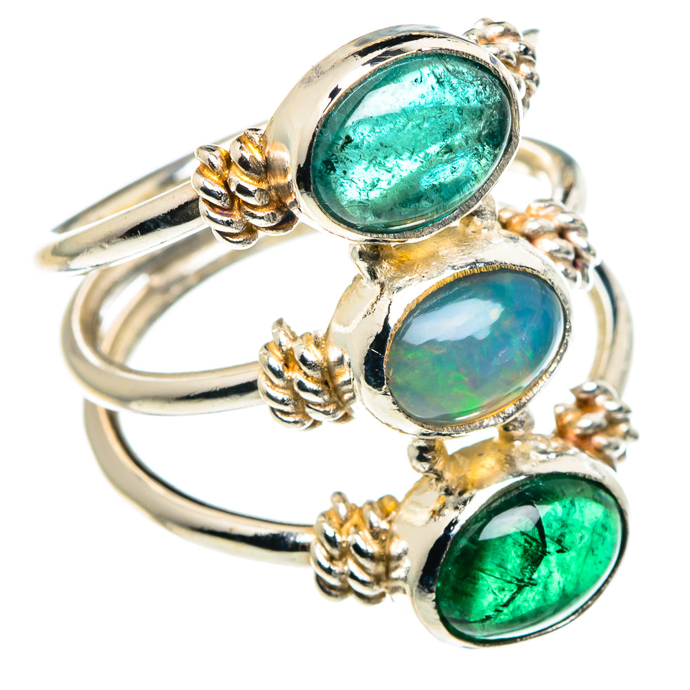 Ethiopian Opal Rings handcrafted by Anasilvercos - RING89168