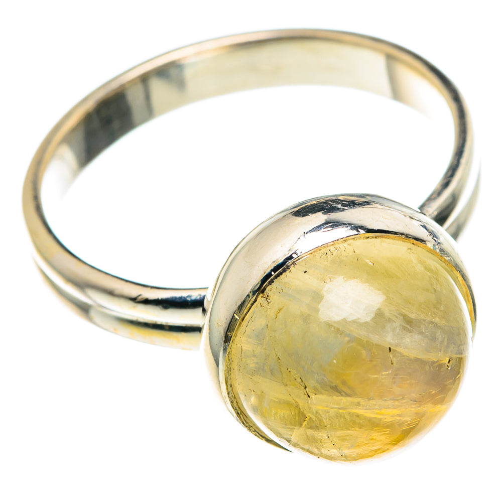 Yellow Moonstone Rings handcrafted by Anasilvercos - RING89169