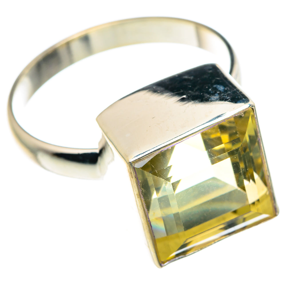 Lemon Quartz Rings handcrafted by Anasilvercos - RING89170