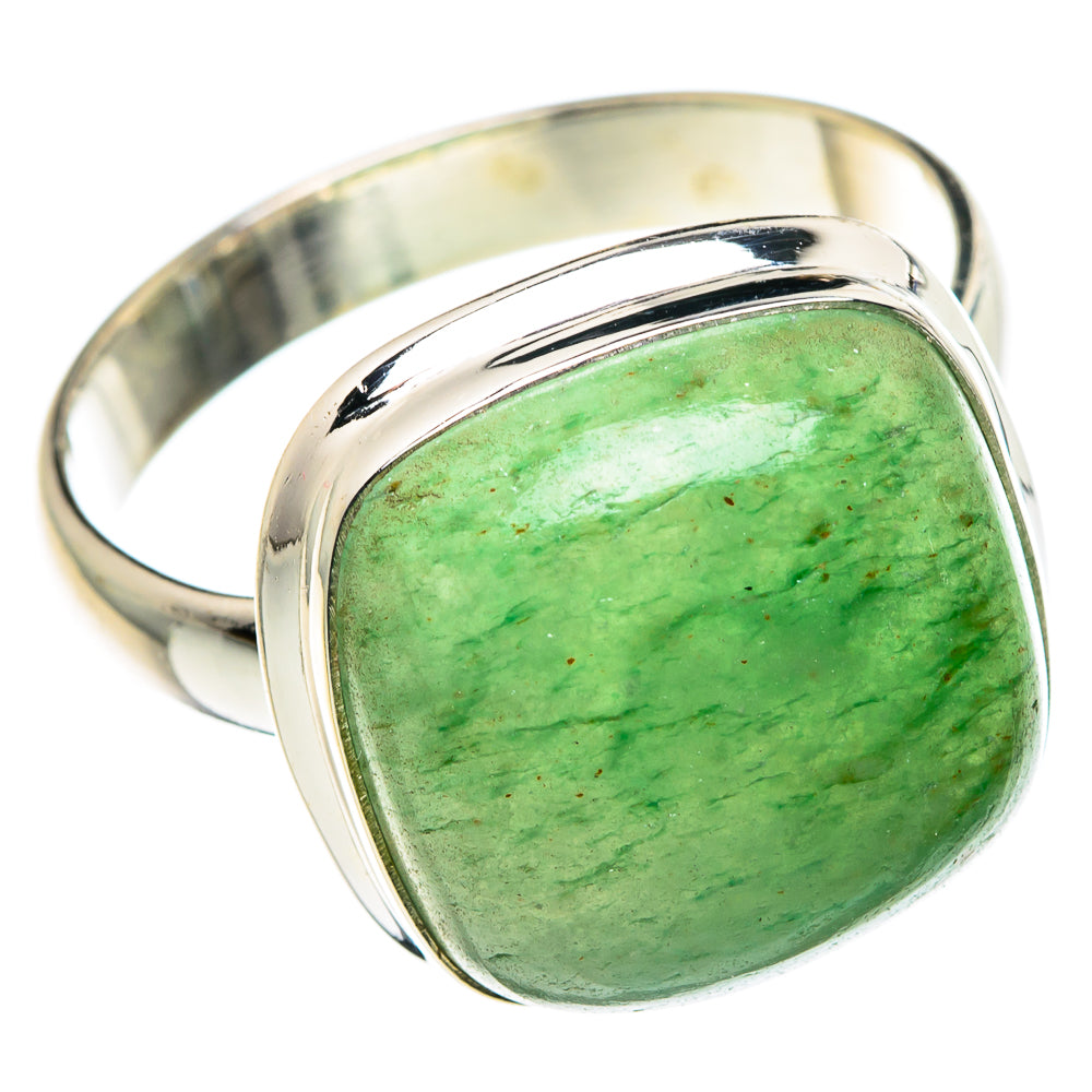 Green Aventurine Rings handcrafted by Anasilvercos - RING89177