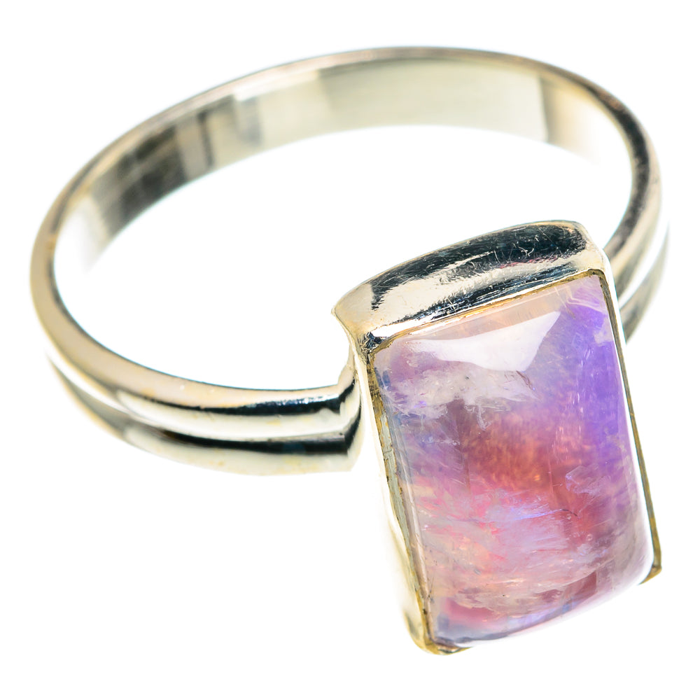Pink Moonstone Rings handcrafted by Anasilvercos - RING89187