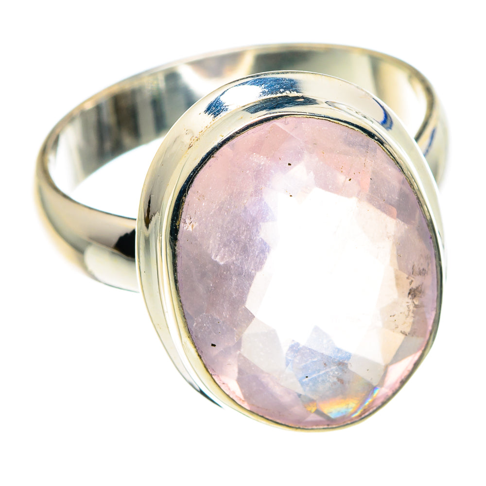 Rose Quartz Rings handcrafted by Anasilvercos - RING89188