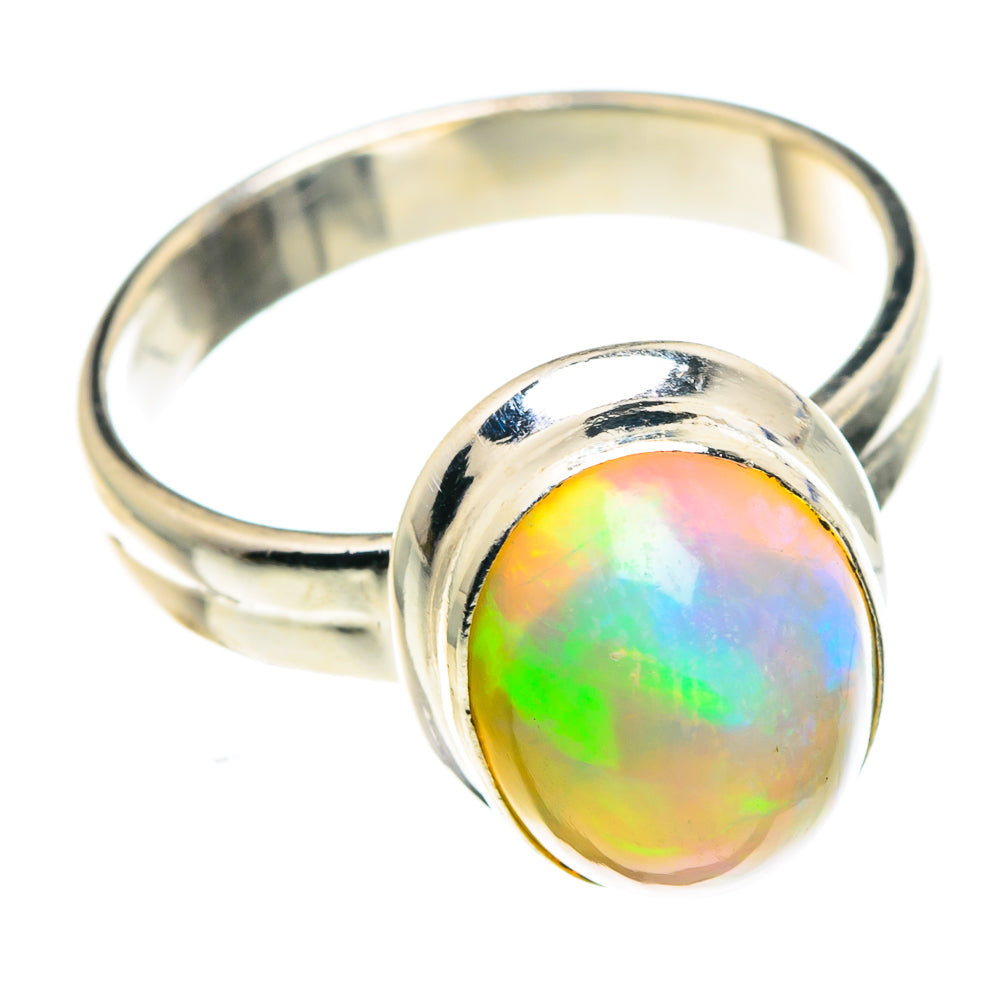 Ethiopian Opal Rings handcrafted by Anasilvercos - RING89196