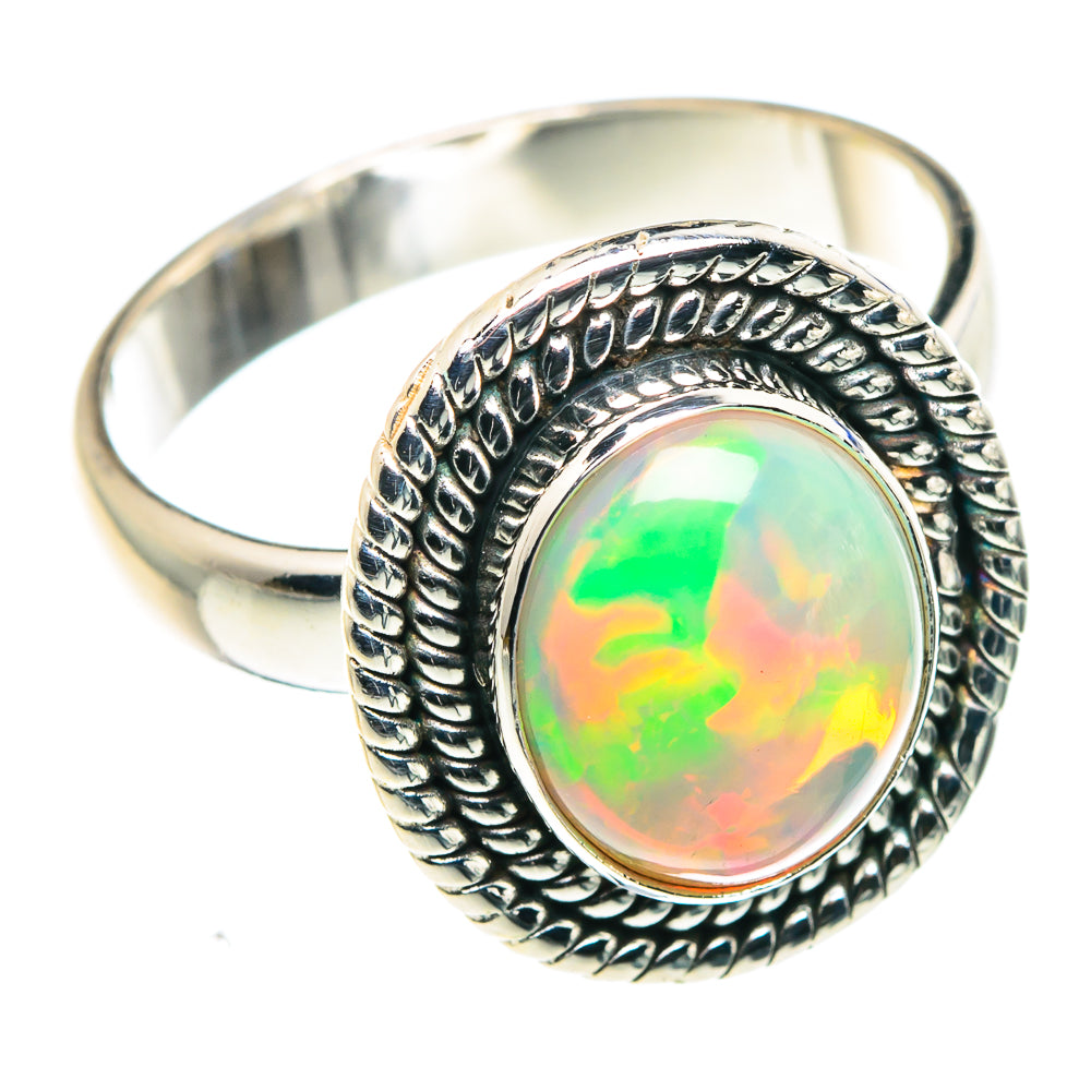 Ethiopian Opal Rings handcrafted by Anasilvercos - RING89197