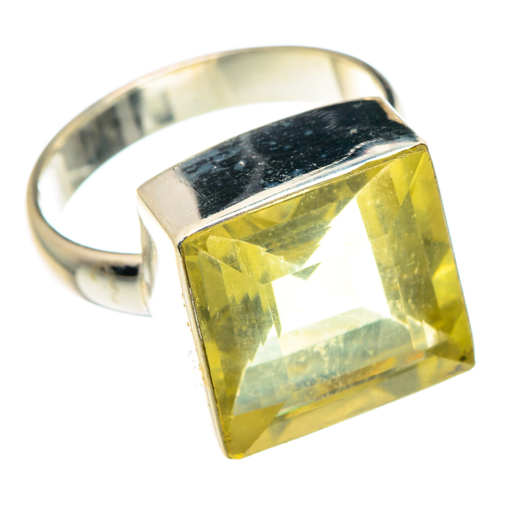 Lemon Quartz Rings handcrafted by Anasilvercos - RING89199