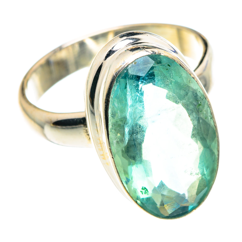 Blue Fluorite Rings handcrafted by Anasilvercos - RING89209