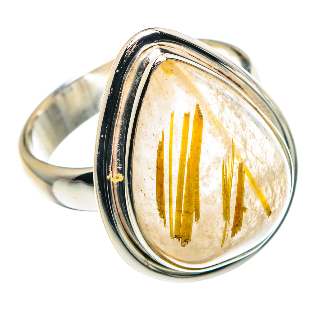 Rutilated Quartz Rings handcrafted by Anasilvercos - RING89220