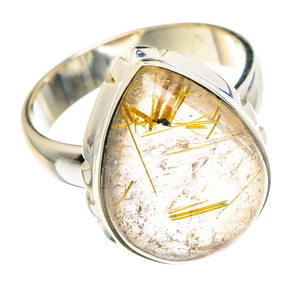 Rutilated Quartz Rings handcrafted by Anasilvercos - RING89221