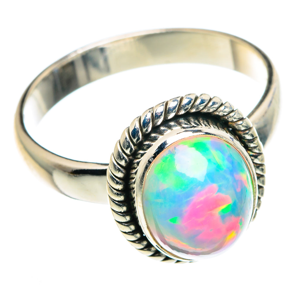 Ethiopian Opal Rings handcrafted by Anasilvercos - RING89225