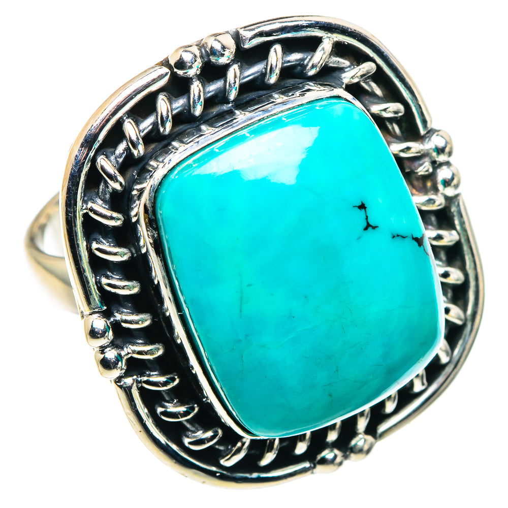 Tibetan Turquoise Rings handcrafted by Anasilvercos - RING89228