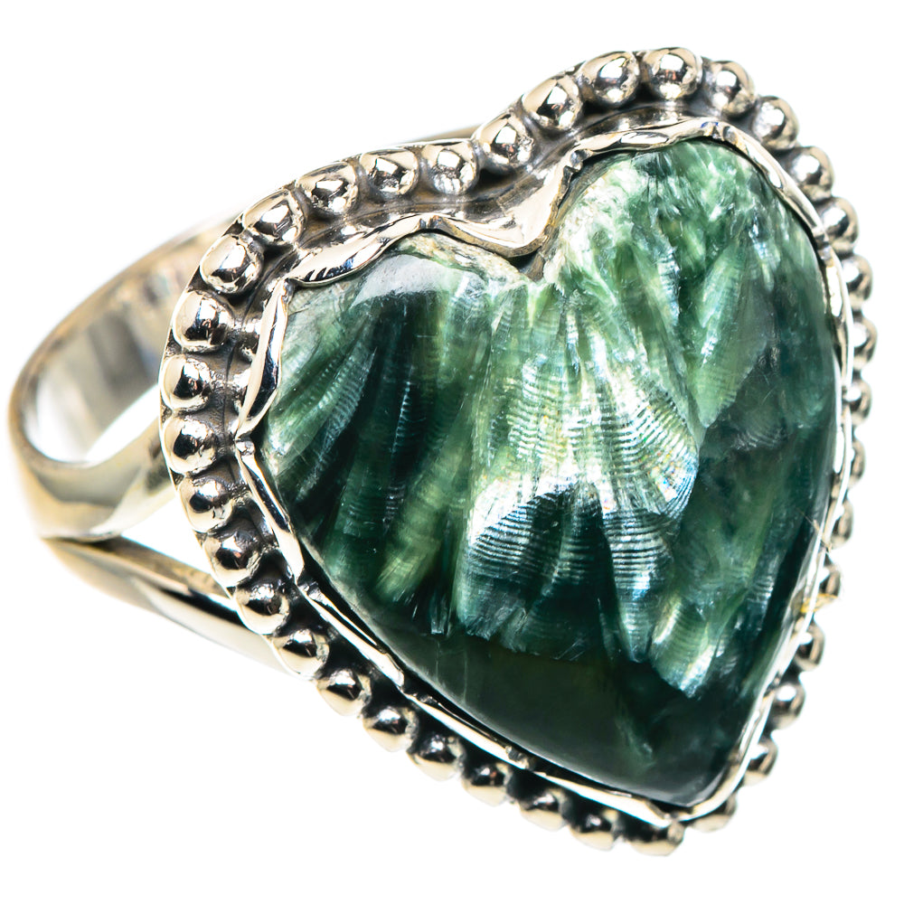 Seraphinite Rings handcrafted by Anasilvercos - RING89234