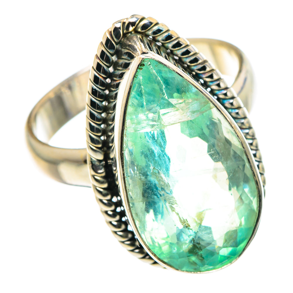 Green Fluorite Rings handcrafted by Anasilvercos - RING89235