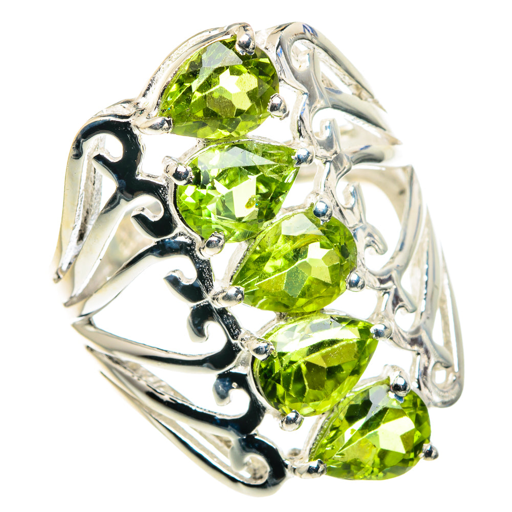 Peridot Rings handcrafted by Anasilvercos - RING89237
