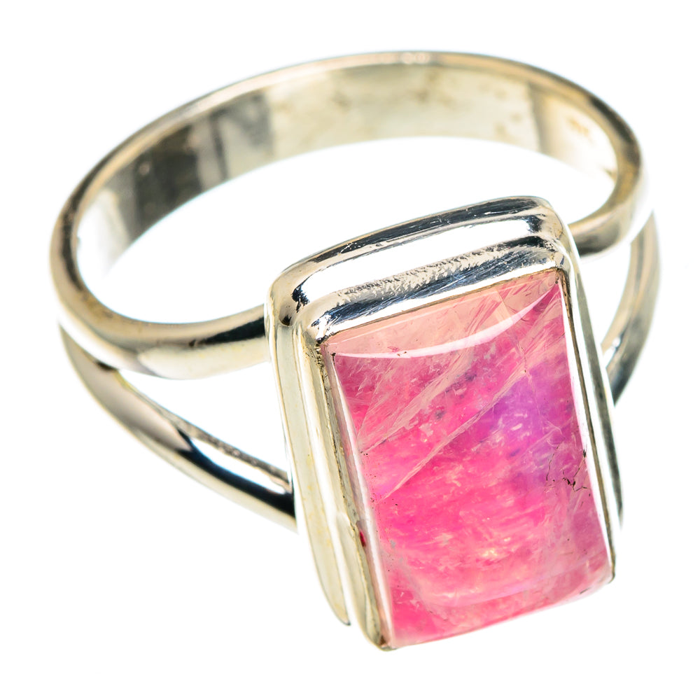 Pink Moonstone Rings handcrafted by Anasilvercos - RING89242