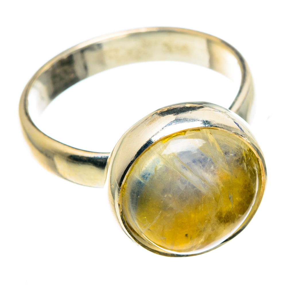 Yellow Moonstone Rings handcrafted by Anasilvercos - RING89251