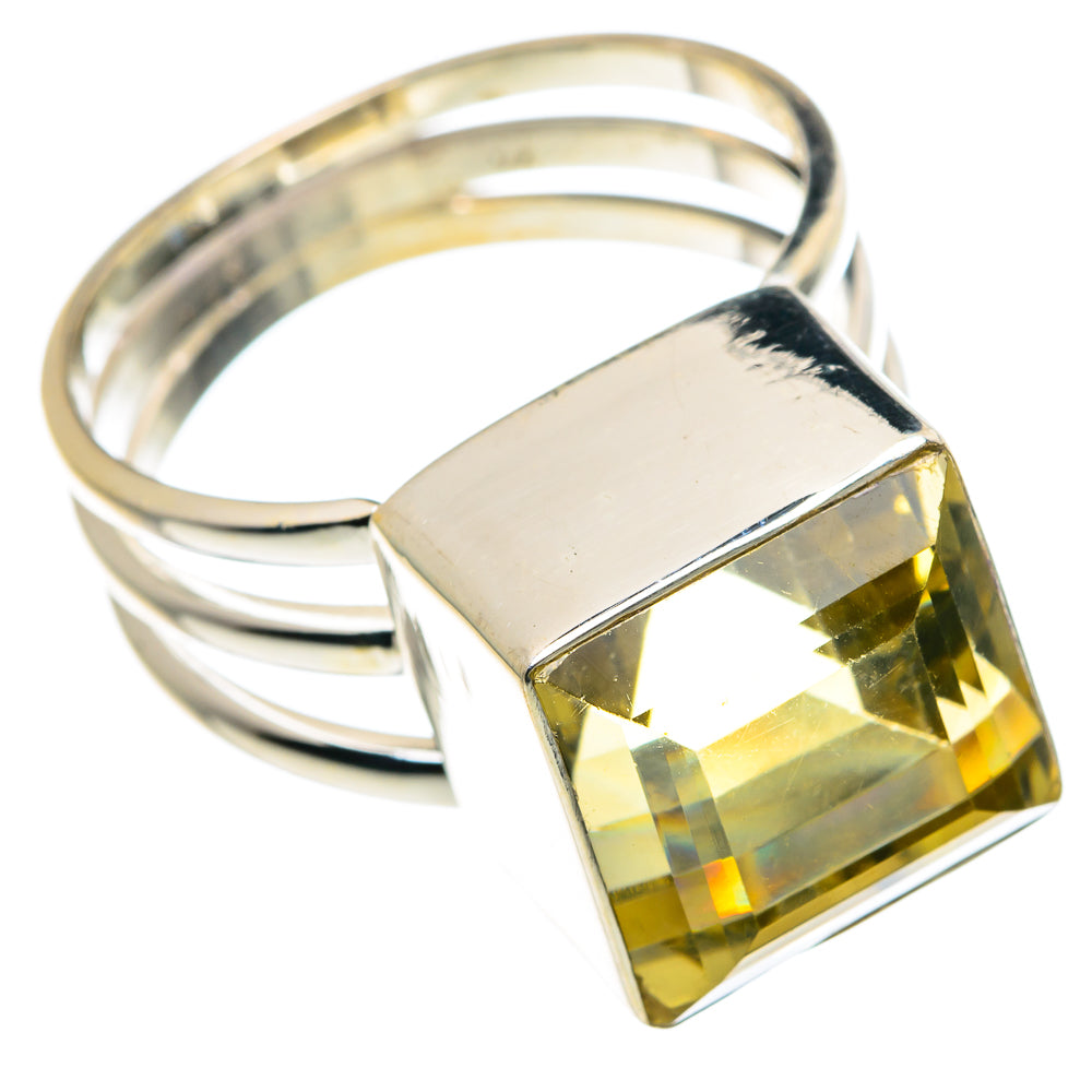 Lemon Quartz Rings handcrafted by Anasilvercos - RING89252 - Photo 2