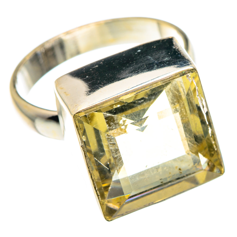 Lemon Quartz Rings handcrafted by Anasilvercos - RING89254 - Photo 2