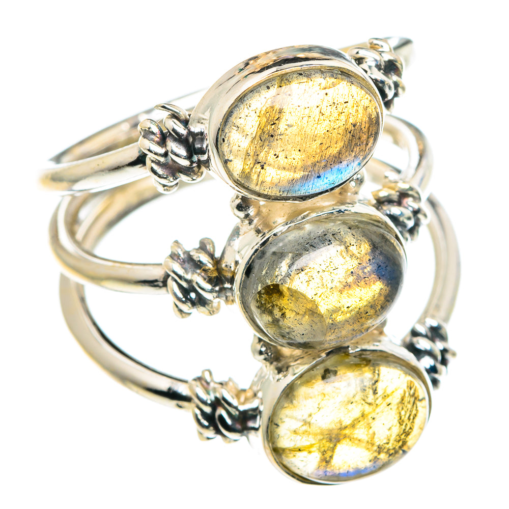 Labradorite Rings handcrafted by Anasilvercos - RING89255