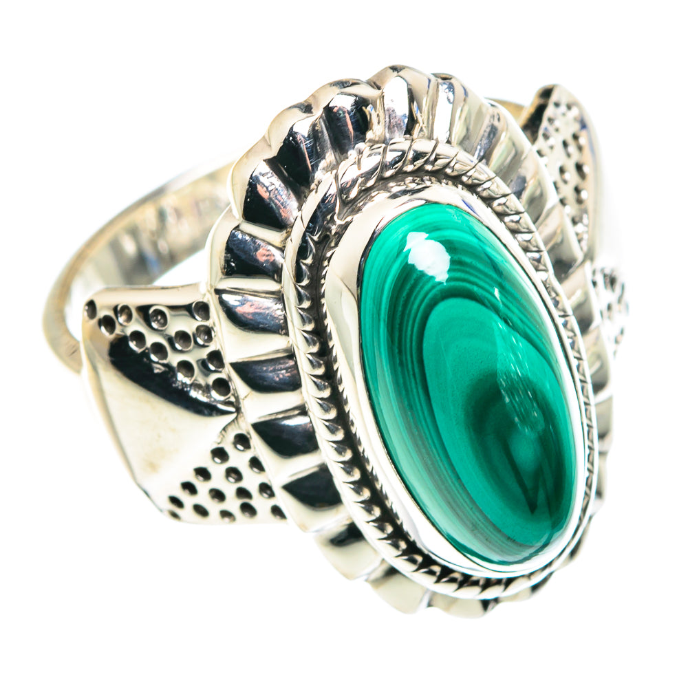 Malachite Rings handcrafted by Anasilvercos - RING89260