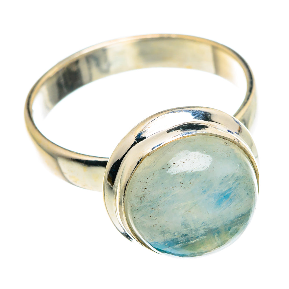 Rainbow Moonstone Rings handcrafted by Anasilvercos - RING89263