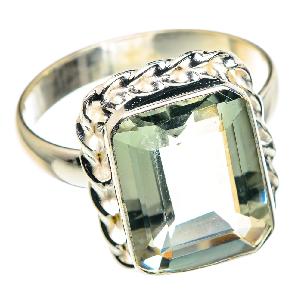 Green Amethyst Rings handcrafted by Anasilvercos - RING89264
