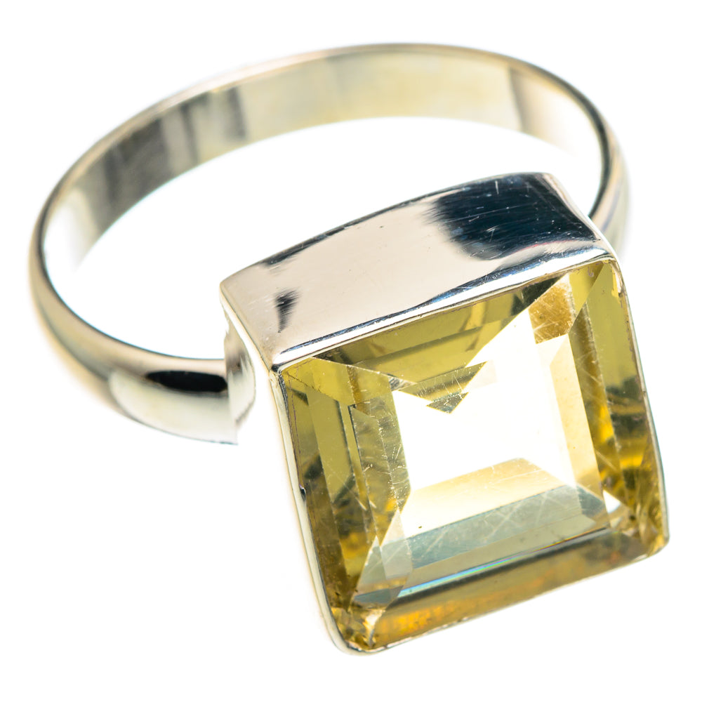 Lemon Quartz Rings handcrafted by Anasilvercos - RING89274 - Photo 2