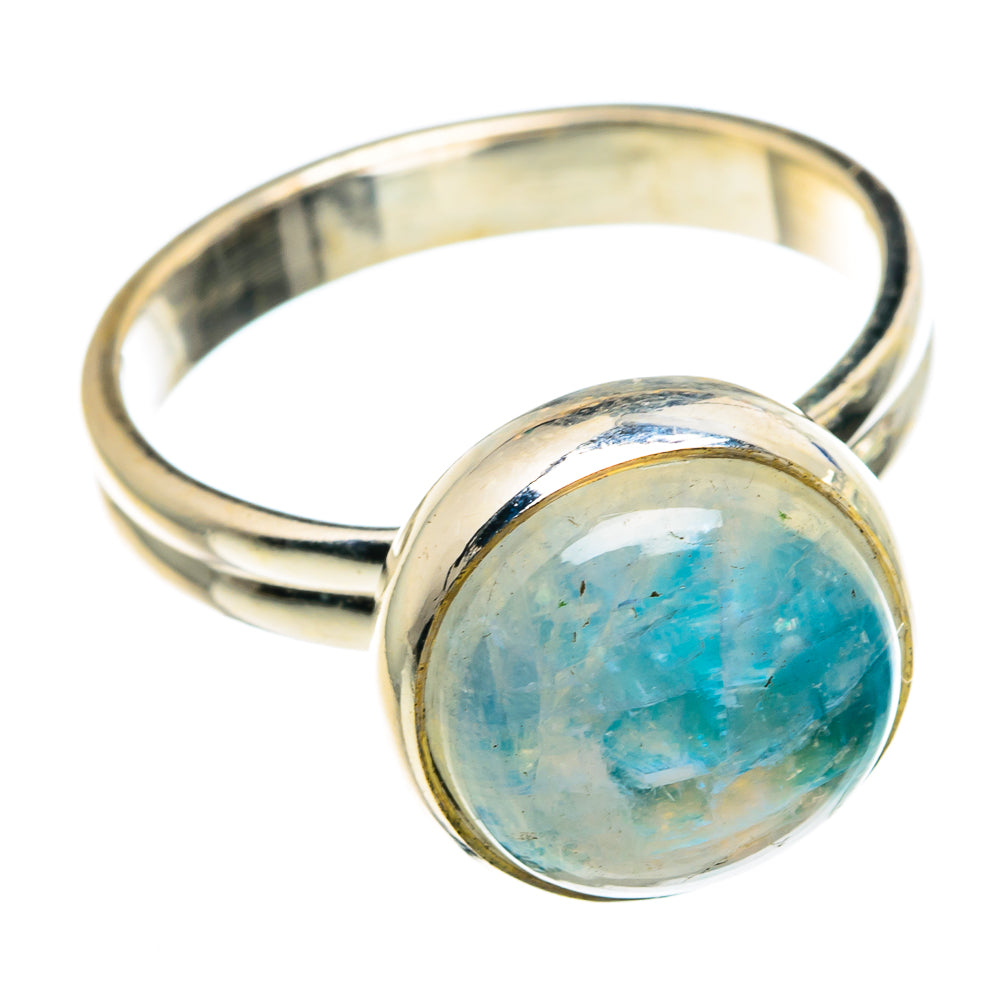 Rainbow Moonstone Rings handcrafted by Anasilvercos - RING89281
