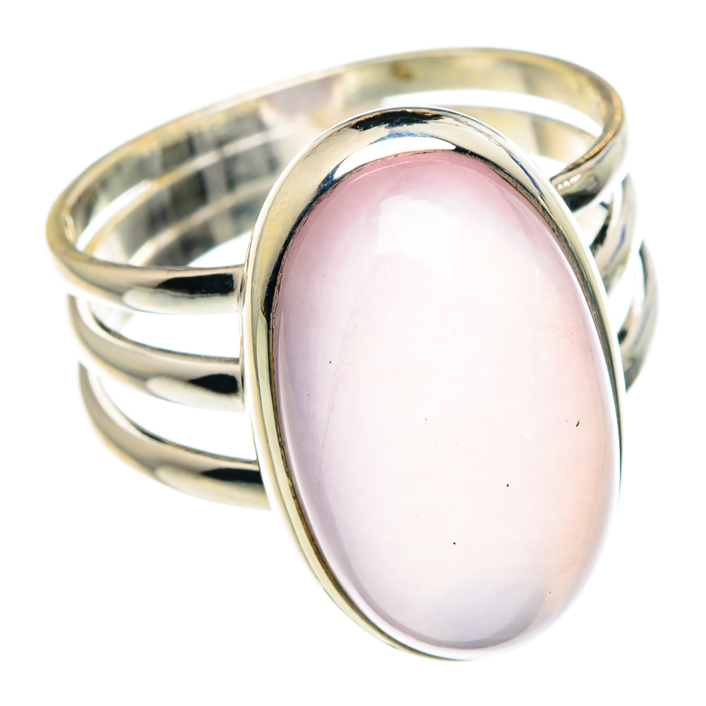 Rose Quartz Rings handcrafted by Anasilvercos - RING89289