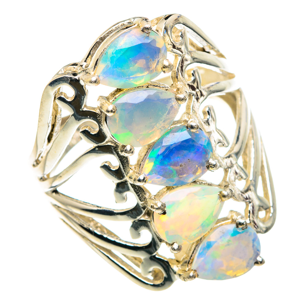 Ethiopian Opal Rings handcrafted by Anasilvercos - RING89294