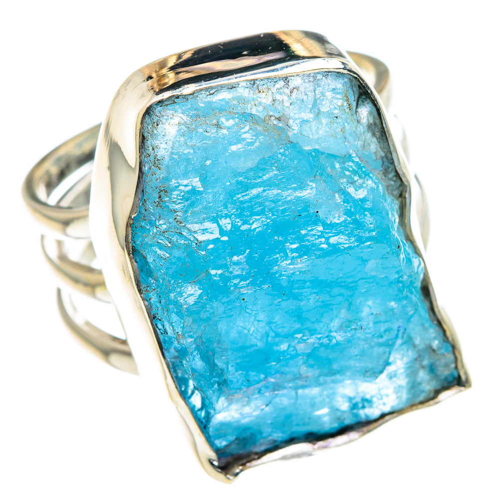 Aquamarine Rings handcrafted by Anasilvercos - RING89297