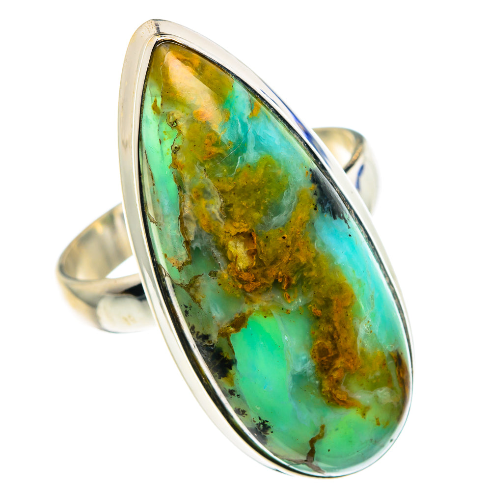 Peruvian Opal Rings handcrafted by Anasilvercos - RING89299