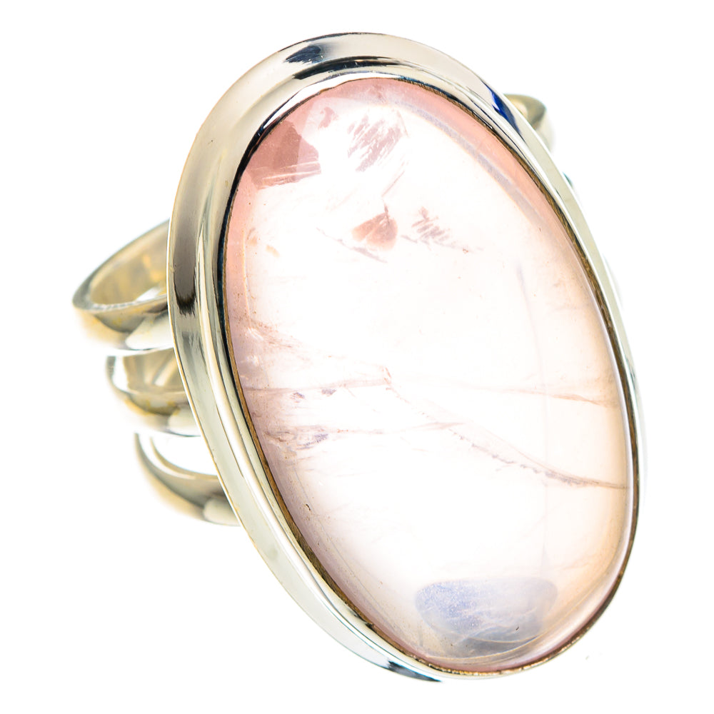 Rose Quartz Rings handcrafted by Anasilvercos - RING89310