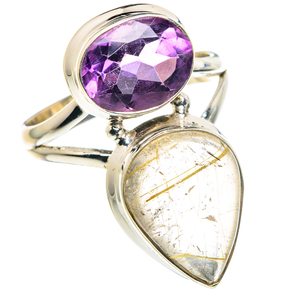 Rutilated Quartz Rings handcrafted by Anasilvercos - RING89323