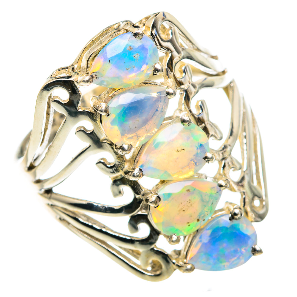 Ethiopian Opal Rings handcrafted by Anasilvercos - RING89329