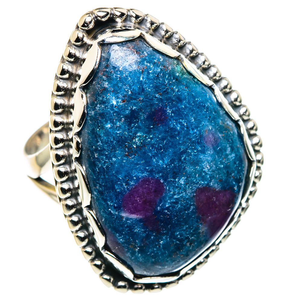 Ruby Fuchsite Rings handcrafted by Anasilvercos - RING89330