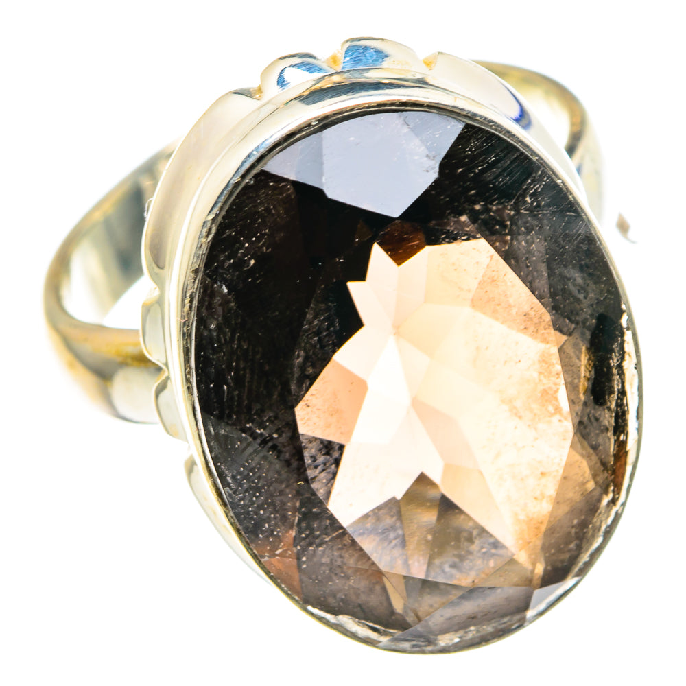 Smoky Quartz Rings handcrafted by Anasilvercos - RING89336