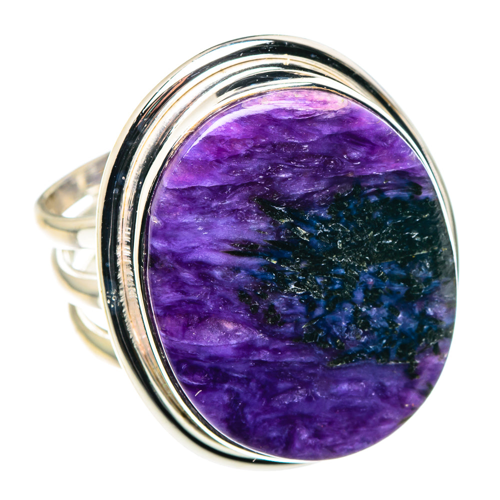 Charoite Rings handcrafted by Anasilvercos - RING89347