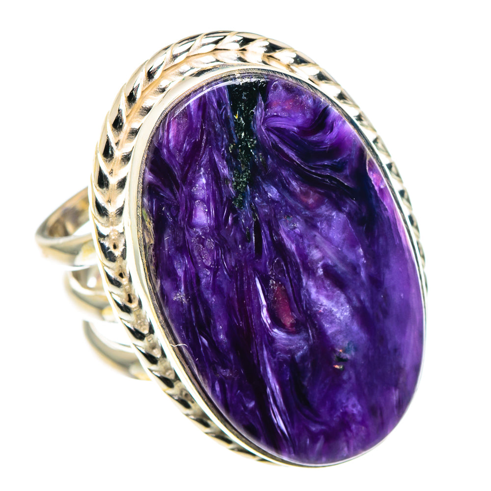 Charoite Rings handcrafted by Anasilvercos - RING89348