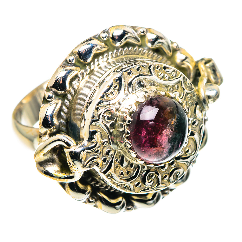 Watermelon Tourmaline Rings handcrafted by Anasilvercos - RING89356